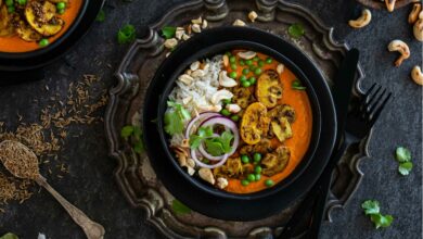 30 MAY MEATLESS MONDAY - Creamy cashew nut and mushroom curry