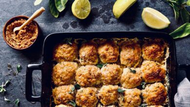 15 SEPTEMBER - WFD - Lemon and herb meatballs baked in cream