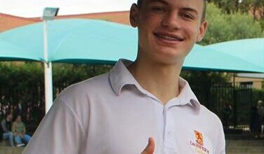Grade 12 learner Nicholas Petrovic.