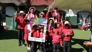 Learners are happy to take part in the Poverty Sucks campaign.