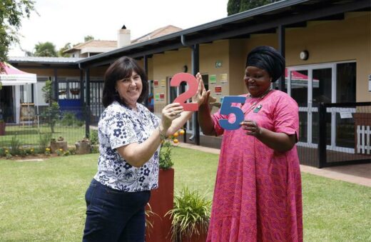 Sharon Cretney and Dinah Phala have been with the school for 25 years.