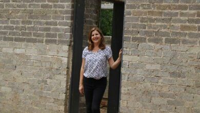 Wendy Roux in the kitchen built from her pocket. She needs donations to complete the project.