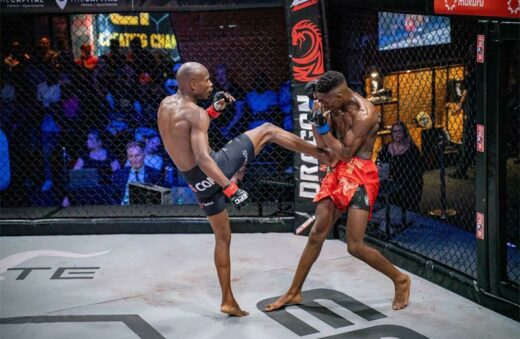 Nkazimulo Zulu fights Gift Walker at EFC 111.