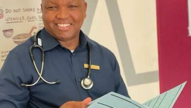 The HOD of the chest unit, Lawrence Mlothswa.