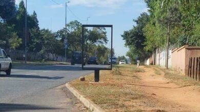 An illegal advertising sign was taken down on the corner Douglas and Glenluce drives.