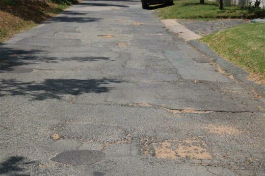 The current state of Dennis Road.