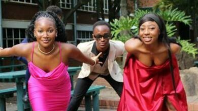 Milisia Ngcokoto, Joas Kabeya, and Ntsakisi Makelana strike a pose.