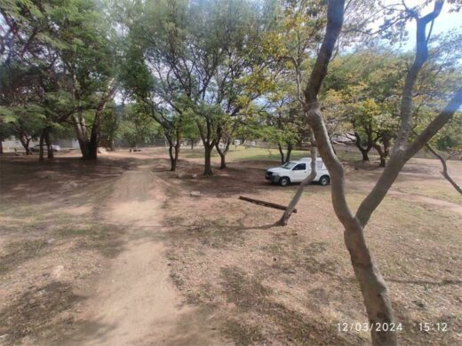 Fenced off Robyn Park looks clean due to controlled access.
