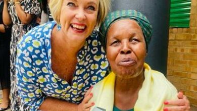 Sharlene Wright with Gogo Maria Makgato.