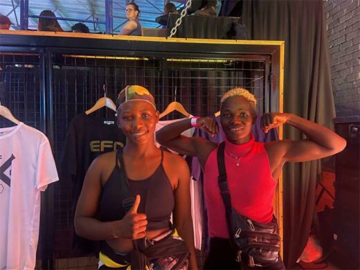 Ellen Simwaka and Adya Mimu aspire to be EFC fighters in the future.