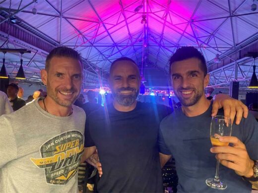 Richard Laskey, EFC co-founder Calvin Howarth and Mike Hewan.