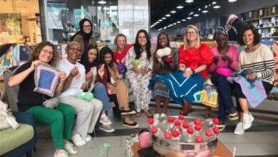 The women who travelled across the world for the 67 Blankets initiative.