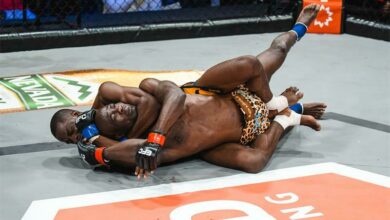 Igeu ‘Smiley’ Kabesa and Kaleka Kabanda. Photo: Vaughn Humphrey