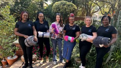 Lerato Tshoagong, Thendo Gogome, Susan Harwood, Thandeka Lubisi, Michelle de Bruyn and Monica Shambare.