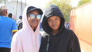 Inami and Inathi Msiza are at Riversands Primary School to cast their votes. They said they came in the afternoon because they did not wish to wake up early as they usually do for school.