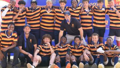 The U15 Dainfern College silver medallists.