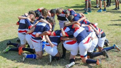 The Broadacres Academy rugby team at HeronBridge College.