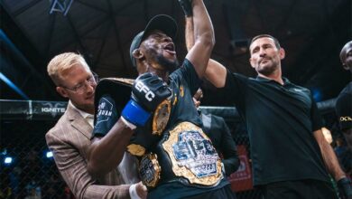 Igeu Kabesa holds two belts as a double division champion.