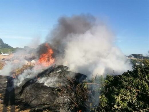 The illegal burning at Kya Sands that the forum is fighting for.
