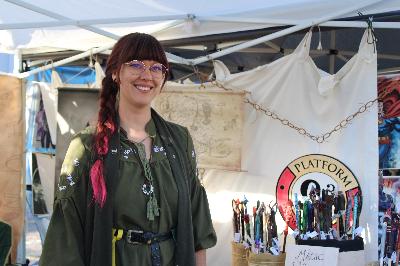 Carissa at her studio Gagashi Furge.