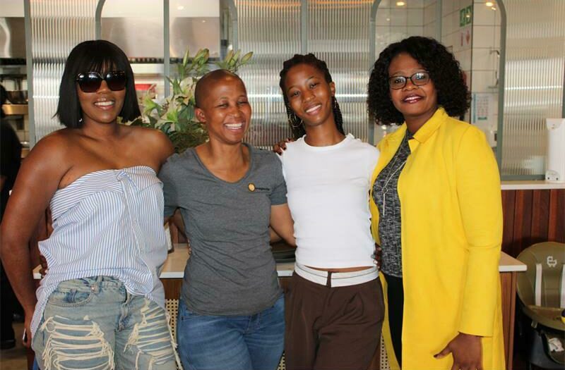Mary Tshwale, Tebello Manyaka, Kefilwe Manyoka, and Samantha Lubala.