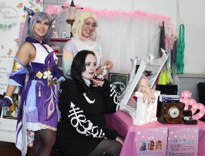 Arcticfoxx Cosplay, Princess Maggie, and Wednesday.