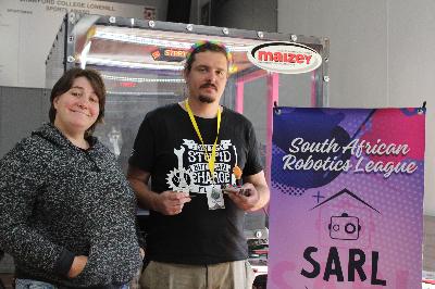 Jamie Peacock and his competitive wife from Combat Robotics.