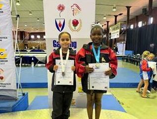 Giana Menikou and Olerato Matseke.