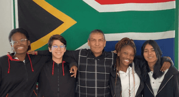Destiny Adelusi, Lucas Rosa, Deanan Naidoo, Uvuwe Molusi, and Tiana Naidoo.