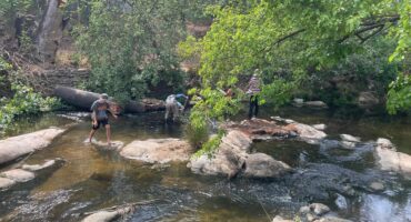 Gumbo said residents sometimes walk down to the river and ask the worshippers to tone it down or leave