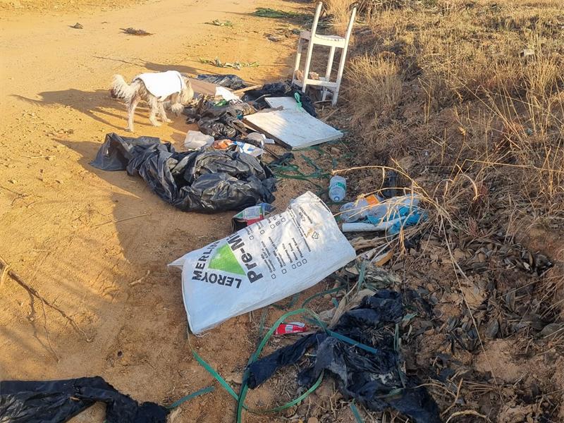 Residents demand answers as rubble and refuse take over roadsides in Chartwell.