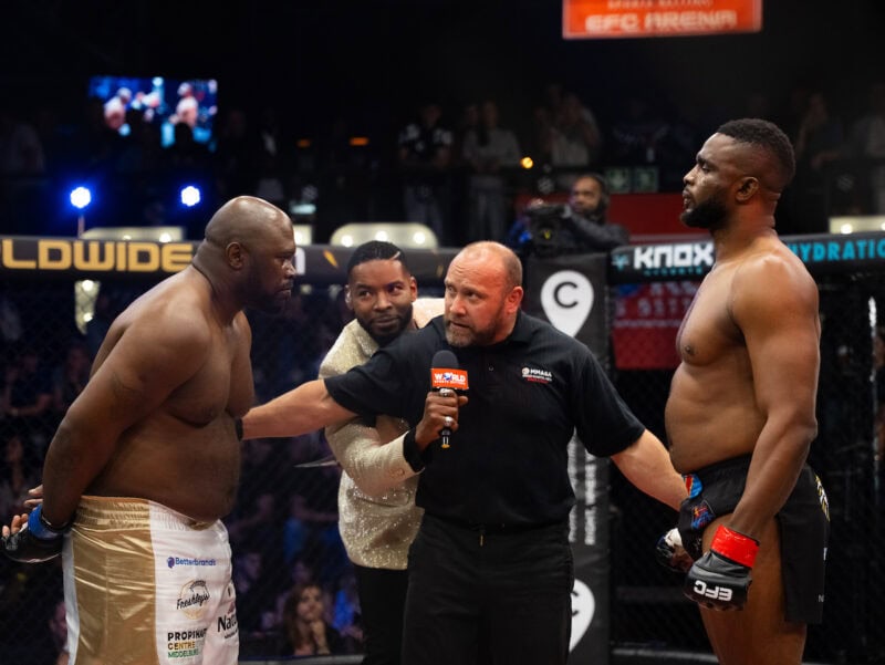 The Congolese powerhouse reclaimed the belt with a dominant finish, as undercard action exploded at EFC’s epic night of MMA.