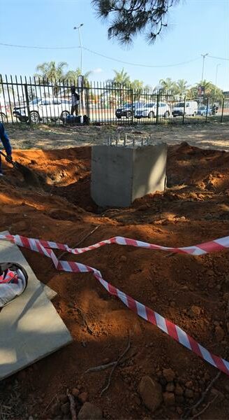 Residents of Stratford Gardens Estate are raising the alarm over the illegal construction of a massive advertising billboard, accusing the company behind it of sidestepping regulations and threatening community safety and the environment.