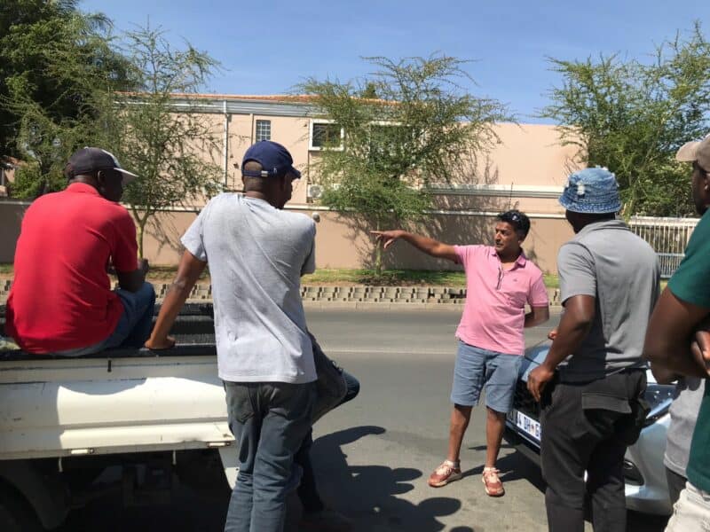 Ward 93 councillor Vino Reddy went head-to-head with truck drivers parking along Sunrise Road in Pine Slopes.