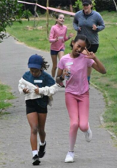 Residents of all ages brave the rain to raise funds for community projects during the Lonehill Triple Mile Fundraiser on October 18, 2025, at Lonehill Shopping Centre. Photo: Supplied