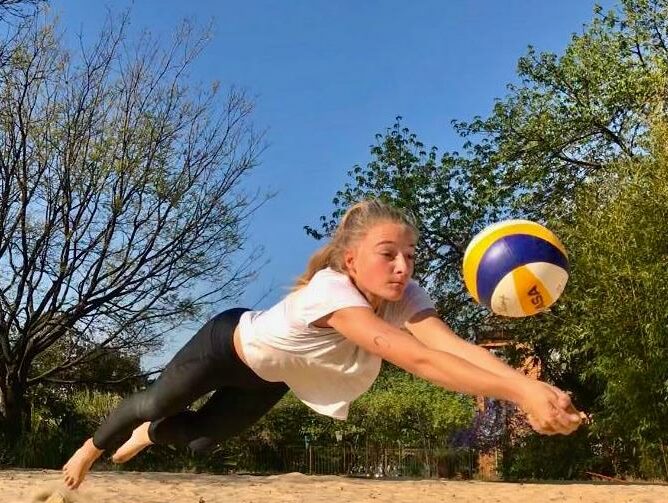 Zeevah Pocock in action, doing what she loves the most. Photo: Supplied.