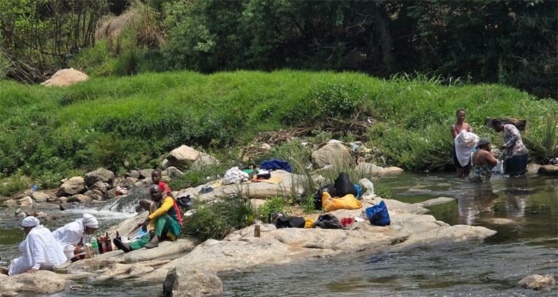 Church members perform religious rituals along the Jukskei River as Ward 94 Councillor David Foley and the City’s EMS team conduct a Water Safety Awareness Campaign to educate river users on staying safe during