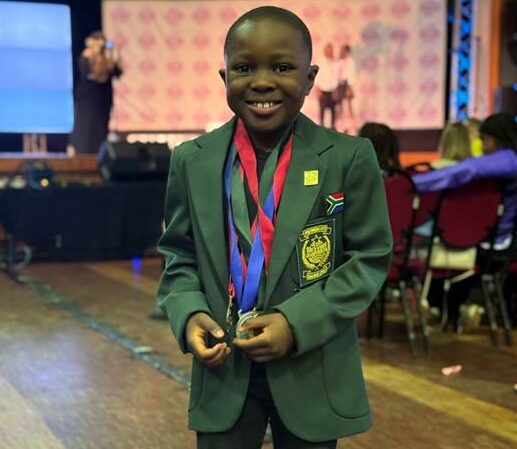 Desmond Desi's Koolen proudly shows off his medals from this year’s South African Championships, where he earned multiple accolades. Photo: Supplied