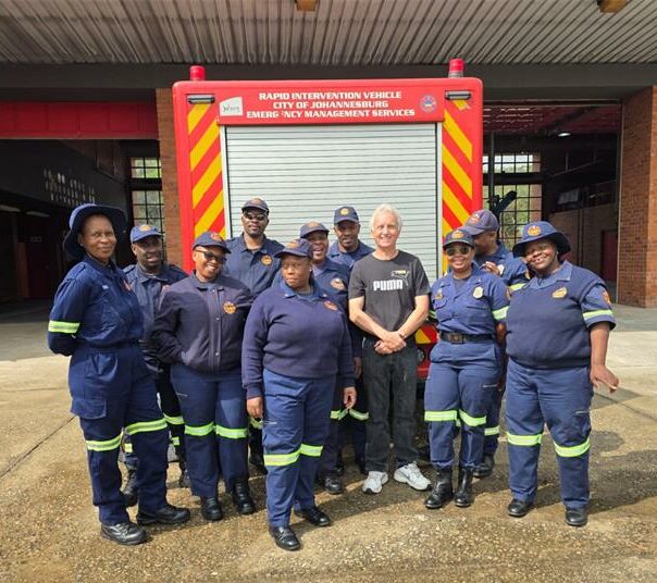 The City of Johannesburg Emergency Management Services team during a Water Safety Awareness Campaign along the Jukskei River on 19 October 2025. Photo: Supplied