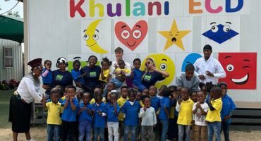 NGI Fourways students and kids from the Diepsloot Foundation in Deipsloot on October 17, 2025. Photo: Supplied