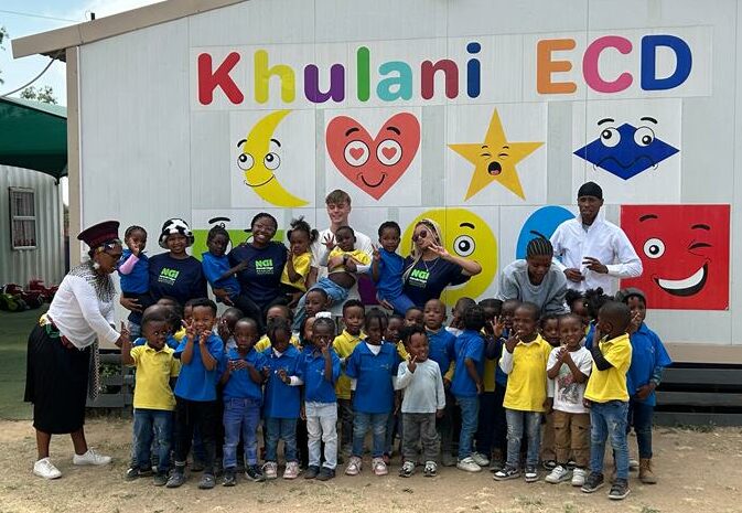 NGI Fourways students and kids from the Diepsloot Foundation in Deipsloot on October 17, 2025. Photo: Supplied