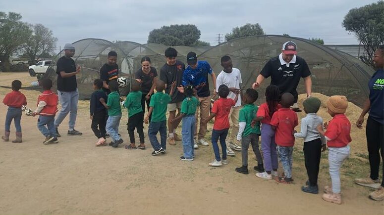 NGI Fourways students give back to their community by volunteering and engaging with kids from the Diepsloot Foundation on October 17, 2025. Photo: Supplied