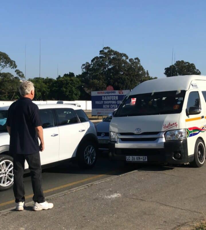 Ward 94 councillor David Foley stood his ground on Winnie Mandela Drive, confronting taxi drivers who turned pedestrian walkways into traffic lanes.