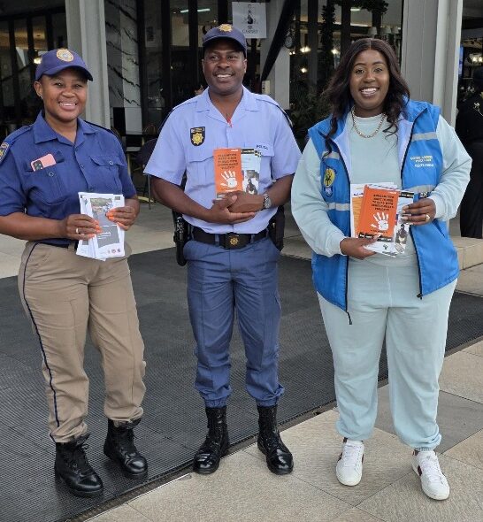 Tshidi Dlamini, Nicholas aMokwena, and Lizzy Mabena at Ceder Square Shopping Centre on October 29, 2025. Photo: Supplied