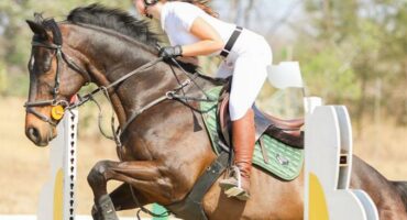 Gabi Carnell jumps with Niles during a competition at the Fourways Riding Centre on December 11, 2025. Photo: Supplied