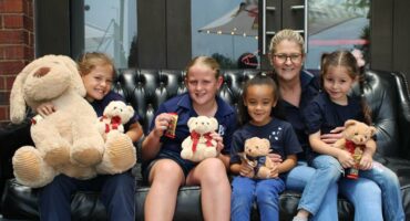 Broadacres Academy learners join the Teddython fundraising event at Broadacres Shopping Centre on October 30, 2025. Photo: Ditiro Masuku