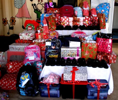 Last year’s Christmas toy donations, carefully collected and wrapped to brighten children’s festive season. Photo: Supplie
