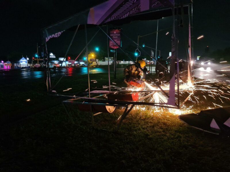 Councillor David Foley collaborates with JMPD, Lonehill Fire Station, and the Fourways Improvement District in an operation to remove illegal food trailers and A-frame signs that obstruct visibility and clutter public spaces ahead of a major tree-planting drive.