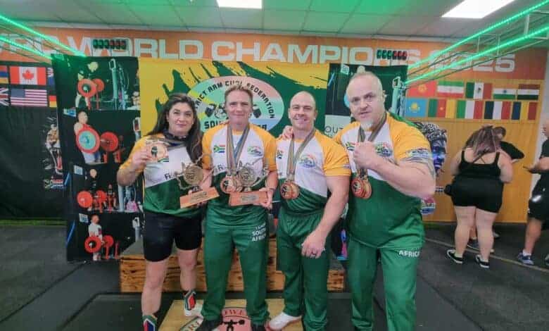 Athletes from Sandton, Morningside, Strathavon, and Fourways excelled at the first championships, winning medals and setting world records on home soil.
