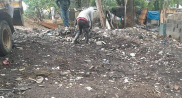 Illegal dumping on Witkoppen Road during the clean-up on November 12, 2025. Photo: Supplied